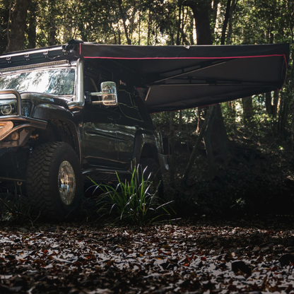 TrackOz 270° Freestanding Awning with Zip Entry & LED Lights