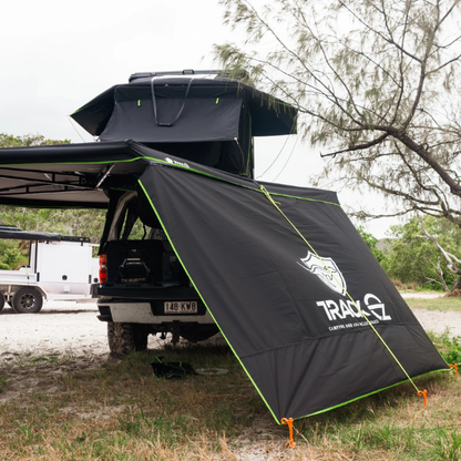 TrackOz 270° Freestanding Awning with Zip Entry & LED Lights