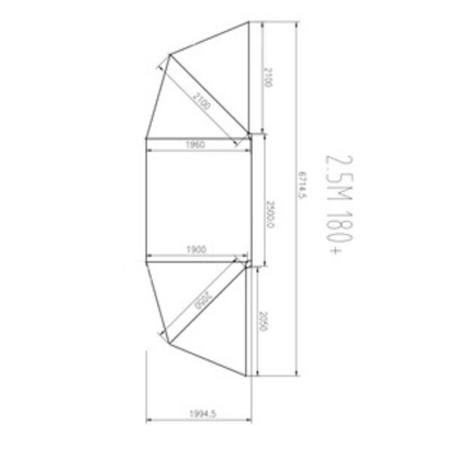 Rugged 4x4 Platinum 180 Semi Automatic Opening Awning