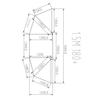 Rugged 4x4 Platinum 180° 1.5m Semi Automatic Opening Awning