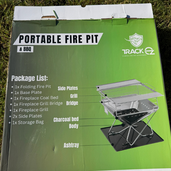 TrackOz Portable Fire Pit/BBQ