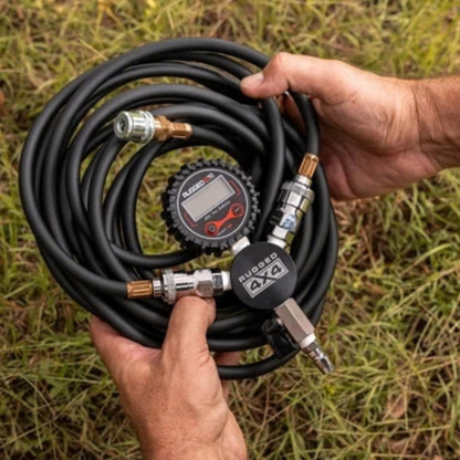 Rugged 4x4 Twin Digital Tyre Inflator / Deflator